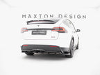 Maxton Design - Rear Splitter (Vertical Bars) V.2 Tesla Model X Mk1 Facelift