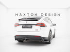 Maxton Design - Rear Splitter (Vertical Bars) V.2 Tesla Model X Mk1 Facelift