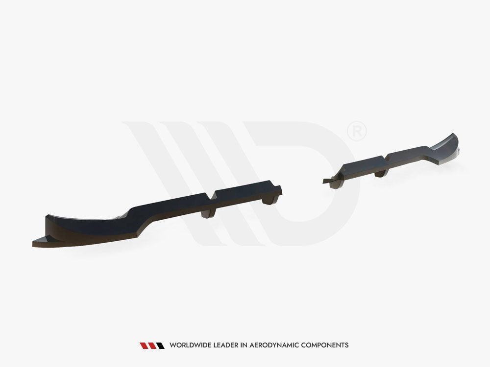Maxton Design - Rear Splitter (Vertical Bars) Brabus Smart Fortwo C451 Facelift