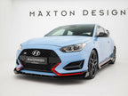 Maxton Design - Street PRO Front Splitter + Flaps Hyundai Veloster N Mk2
