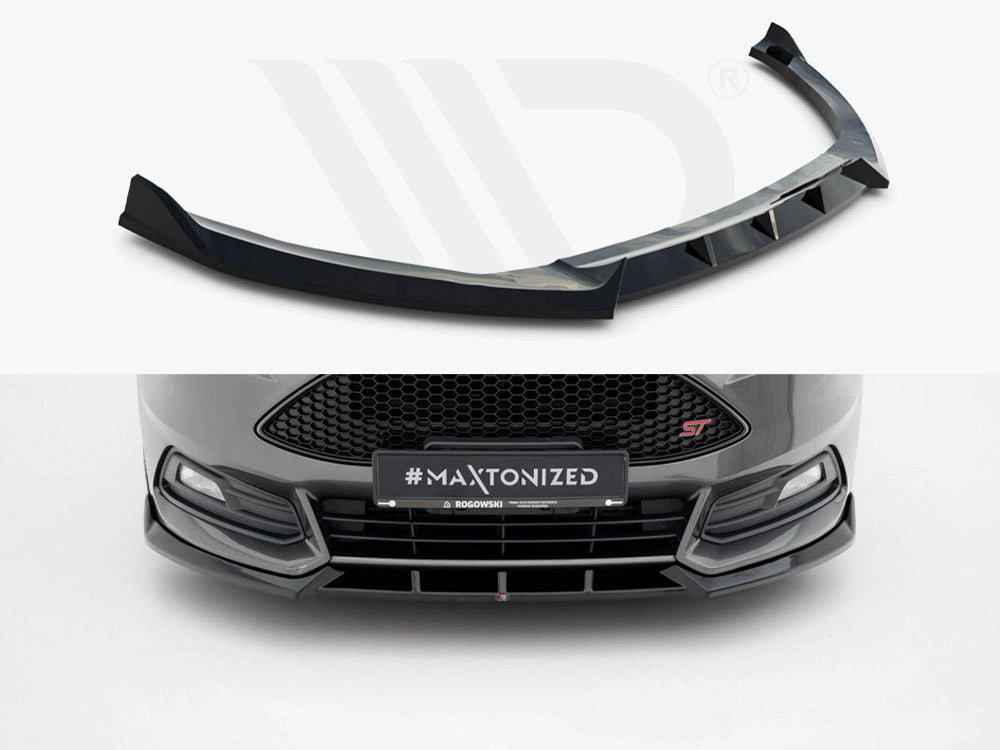 Maxton Design - Front Splitter V.6 Ford Focus ST Mk3 Facelift