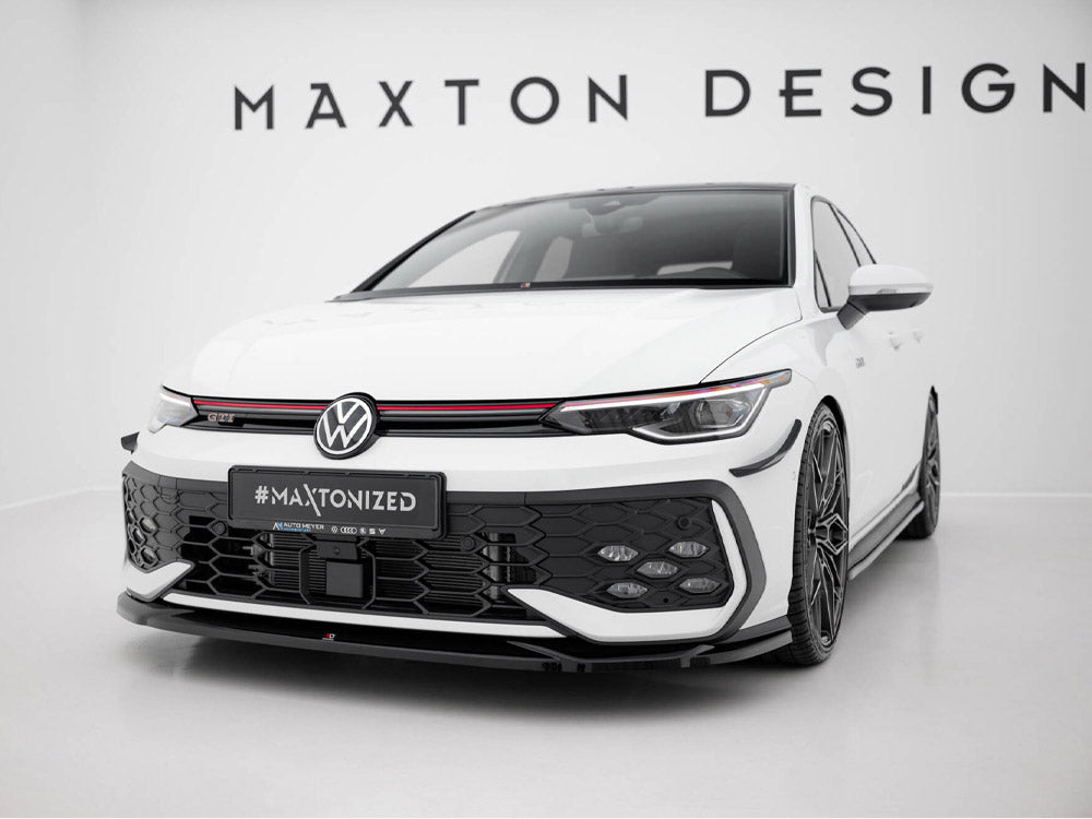 Maxton Design - Front Splitter V.4 Volkswagen Golf GTI / GTE / R-Line Mk8 Facelift