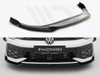 Maxton Design - Front Splitter V.3 + Flaps Volkswagen Golf GTI / GTE / R-Line Mk8 Facelift