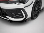 Maxton Design - Front Splitter V.3 + Flaps Volkswagen Golf GTI / GTE / R-Line Mk8 Facelift