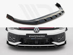 Maxton Design - Front Splitter V.2 + Flaps Volkswagen Golf GTI / GTE / R-Line Mk8 Facelift