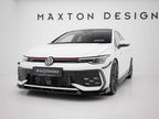 Maxton Design - Front Splitter V.2 + Flaps Volkswagen Golf GTI / GTE / R-Line Mk8 Facelift