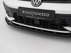 Maxton Design - Street PRO Front Splitter V.2 Volkswagen Golf GTI / GTE / R-Line Mk8 Facelift
