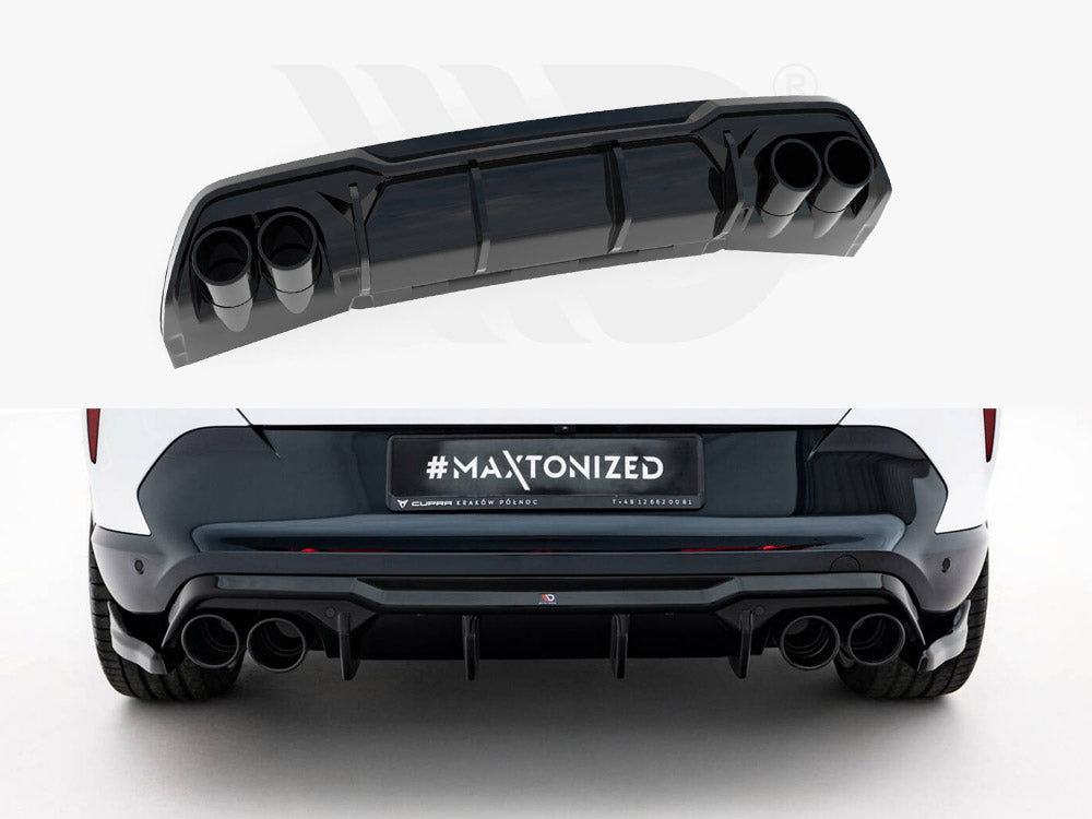 Maxton Design - Rear Valance V.3 + Exhaust Ends Imitation Cupra Formentor Mk1 Facelift