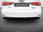 Maxton Design - Rear Valance Audi A3 Sedan 8V Facelift (Version with dual exhaust tips on one side)