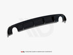 Maxton Design -  Rear Valance Audi A3 Sedan 8V Facelift (Version with single exhaust tips on both sides)