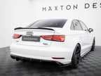 Maxton Design - Rear Valance Audi A3 Sedan 8V Facelift (Version with single exhaust tips on one side)