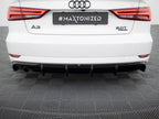 Maxton Design - Rear Valance Audi A3 Sedan 8V Facelift (Version with single exhaust tips on one side)