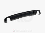 Maxton Design - Rear Valance Audi A4 S-Line B9 (Version with single exhaust tips on both sides)