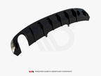 Maxton Design - Rear Valance Audi A4 S-Line B9 (Version with single exhaust tips on one side)
