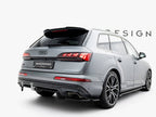 Maxton Design - Rear Splitter (Vertical Bars) Audi Q7 S-Line Mk2 Facelift 2