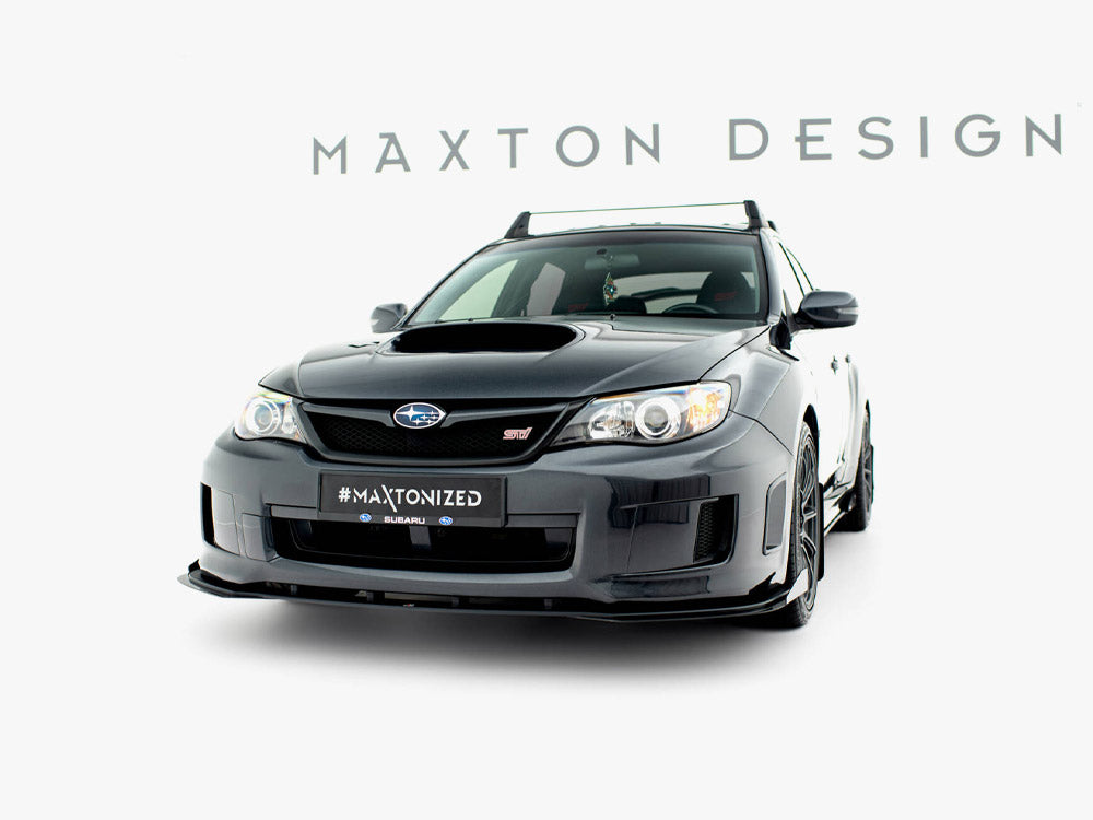Maxton Design -  Street PRO Front Splitter + Flaps Subaru Impreza WRX STI Mk3 Facelift