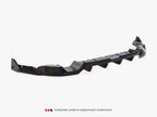 Maxton Design - Central Rear Splitter (Vertical Bars) V.1 + Flaps Subaru BRZ Mk2