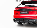 Maxton Design - Rear Splitter (Vertical Bars) Audi RSQ8 Mk1 Facelift