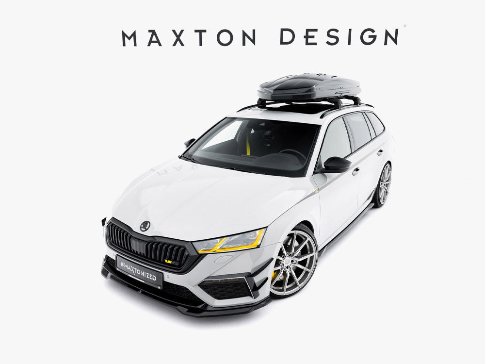 Maxton Design - Front Splitter V.4 Skoda Octavia RS Mk 4