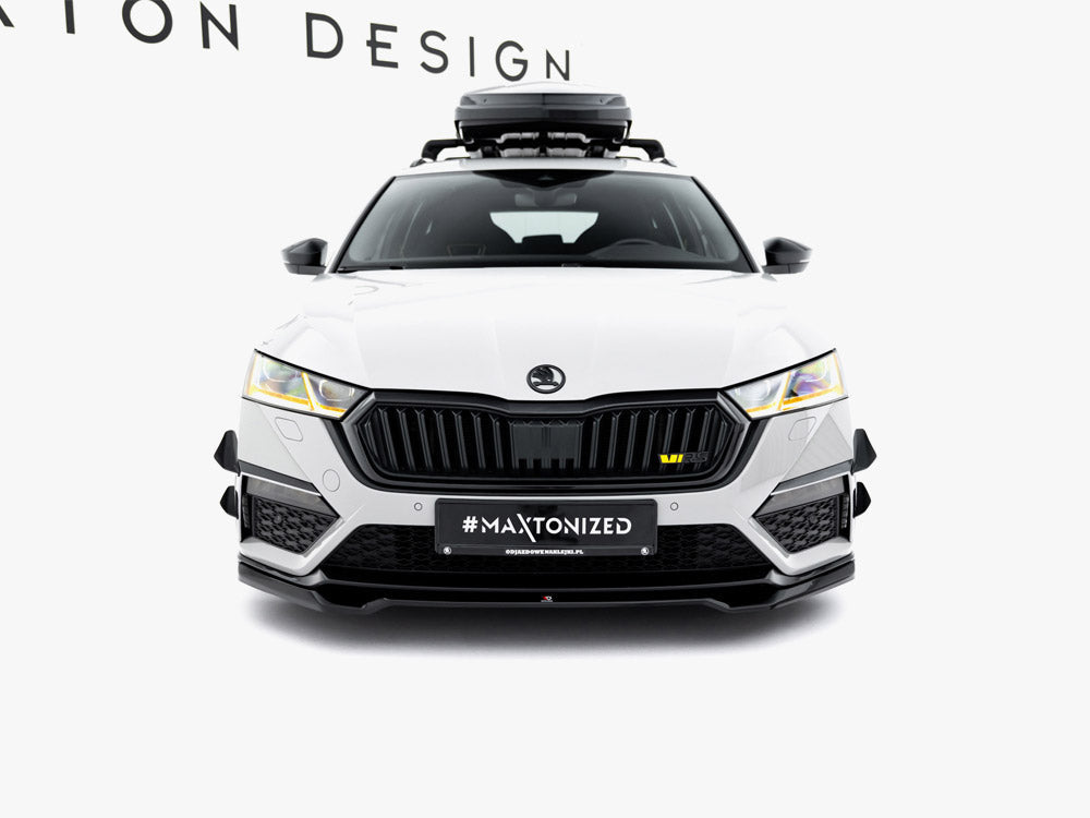 Maxton Design - Front Splitter V.4 Skoda Octavia RS Mk 4
