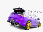 Maxton Design - Rear Side Splitters V.6 + Flaps Volkswagen Golf R Mk8