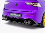 Maxton Design - Rear Splitter (Vertical Bars) V.2 Volkswagen Golf R Mk8 / Mk8 Facelift