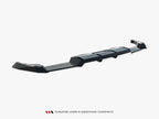 Maxton Design - Rear Splitter (Vertical Bars) V.2 Volkswagen Golf R Mk8 / Mk8 Facelift