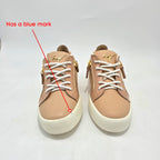 Giuseppe Zanotti May Leather Trainers Shell Pink Women's UK 3 (EU 36) Sneakers