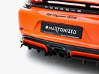 Maxton Design - Rear Splitter (Vertical Bars) Porsche 718 Cayman GTS 982c