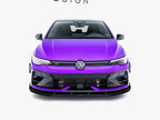 Maxton Design - Street PRO Front Splitter + Flaps Volkswagen Golf R Mk8 Facelift