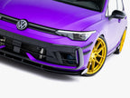 Maxton Design - Street PRO Front Splitter + Flaps Volkswagen Golf R Mk8 Facelift
