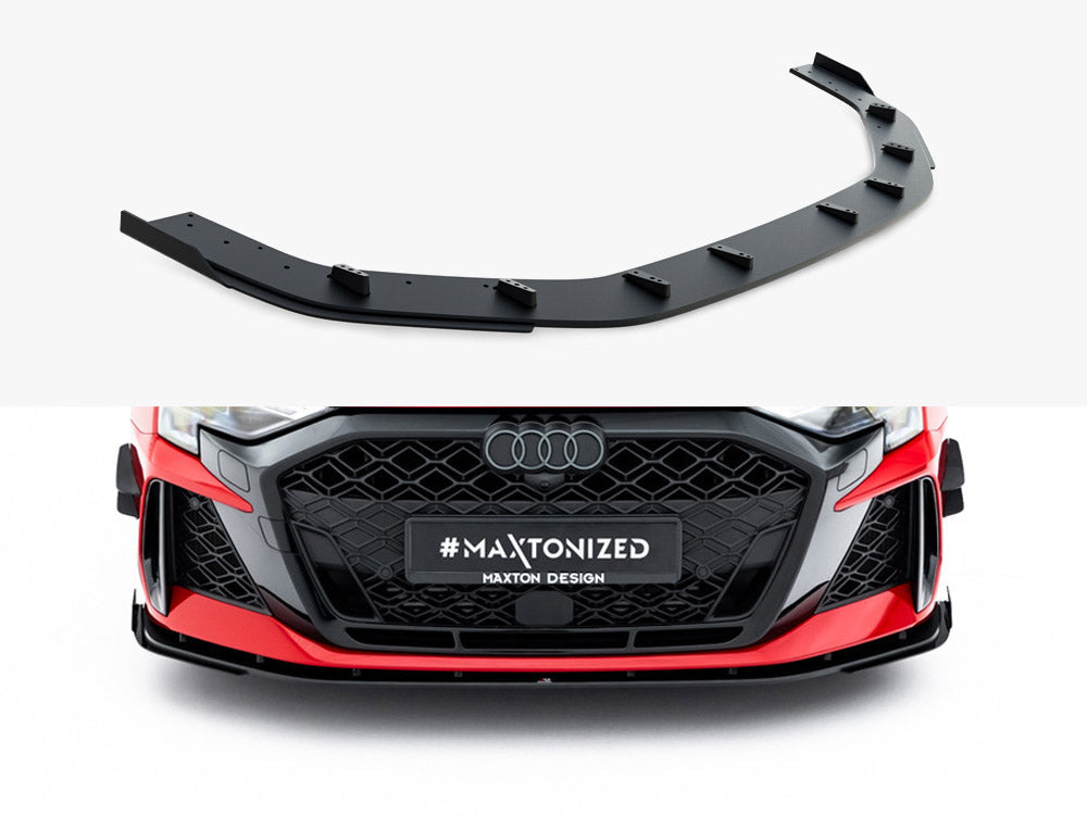 Maxton Design - Street PRO Front Splitter + Flaps Audi RS3 Sedan 8Y Facelift