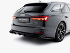 Maxton Design -  Rear Valance + Exhaust Ends Imitation Audi A6 Sedan / Avant C8 / C8 Facelift