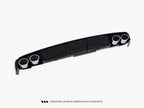 Maxton Design -  Rear Valance + Exhaust Ends Imitation Audi A6 Sedan / Avant C8 / C8 Facelift