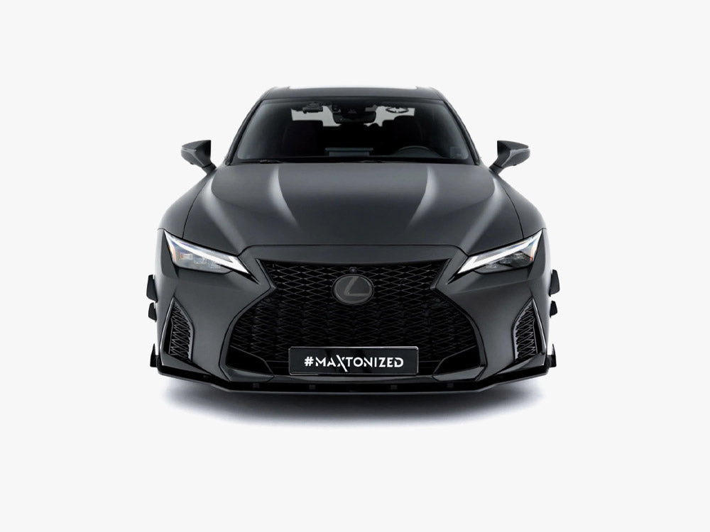 Maxton Design - Street PRO Front Splitter + Flaps Lexus IS 500 Mk3 Facelift 2 (XE30)