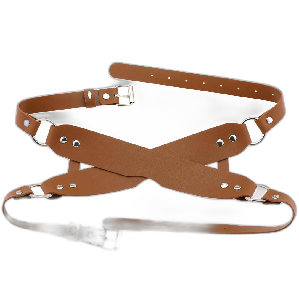 Leather Double Strap Eye Mask Blindfold