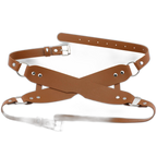 Leather Double Strap Eye Mask Blindfold