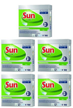 5 x Sun All In 1 Eco Professional Dishwasher Tablet 100 X 18G (1.8Kg)