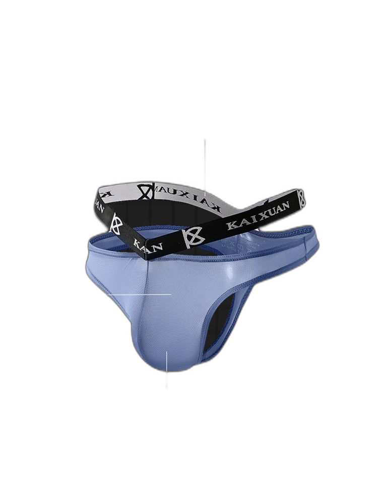3 Pack Men's Sexy Ice Silk Mesh Breathable Erotic Thong & Strings