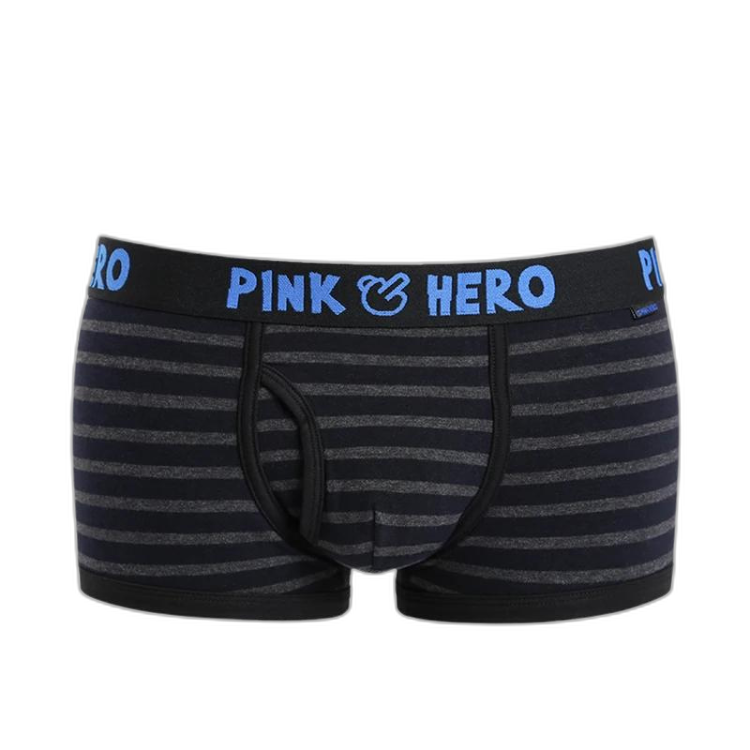 Pink Hero Simple Striped Boxers