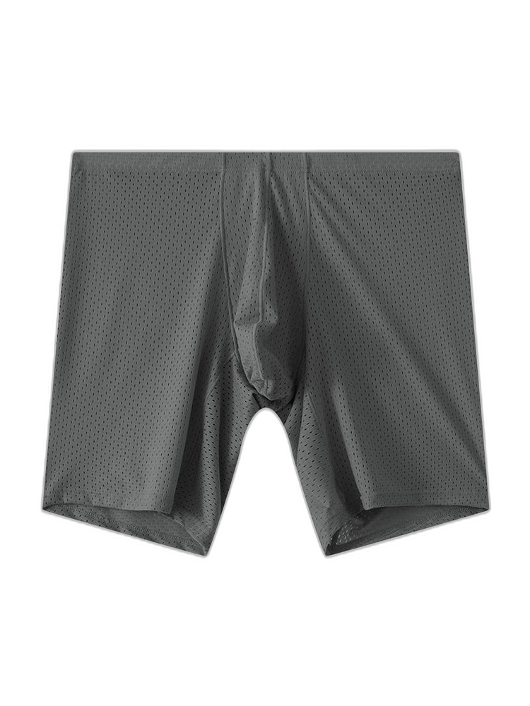 2 Pack Men's Mesh Transparent Sports Fitness Loose Boxer Briefs
