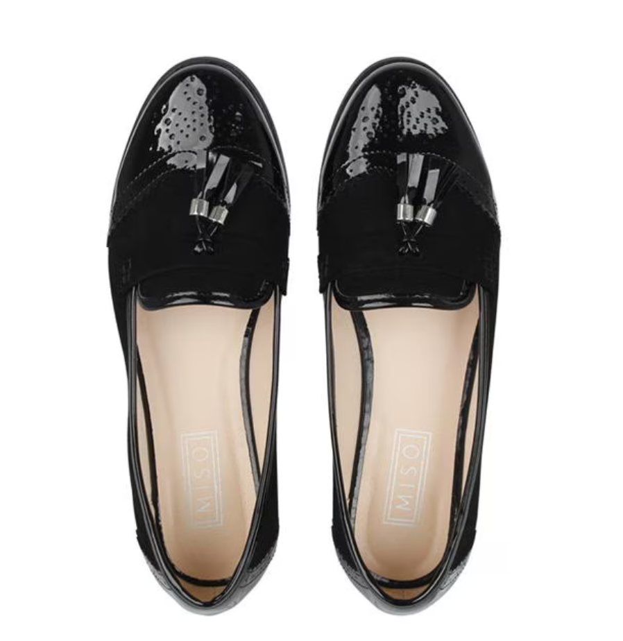 UK 3 Miso Tasha Classic Loafer Women’s Shoes with Tassel – EU 36
