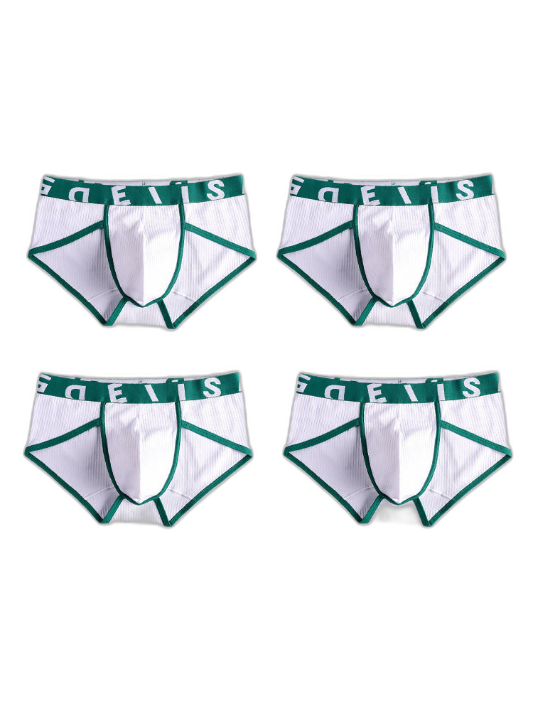 4-pack Men's Ultra-Soft Breathable Cotton High-Stretch Briefs 