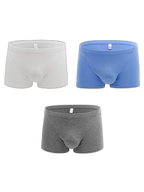 3-pack Men's Bamboo Fiber U-pouch Boxer Briefs