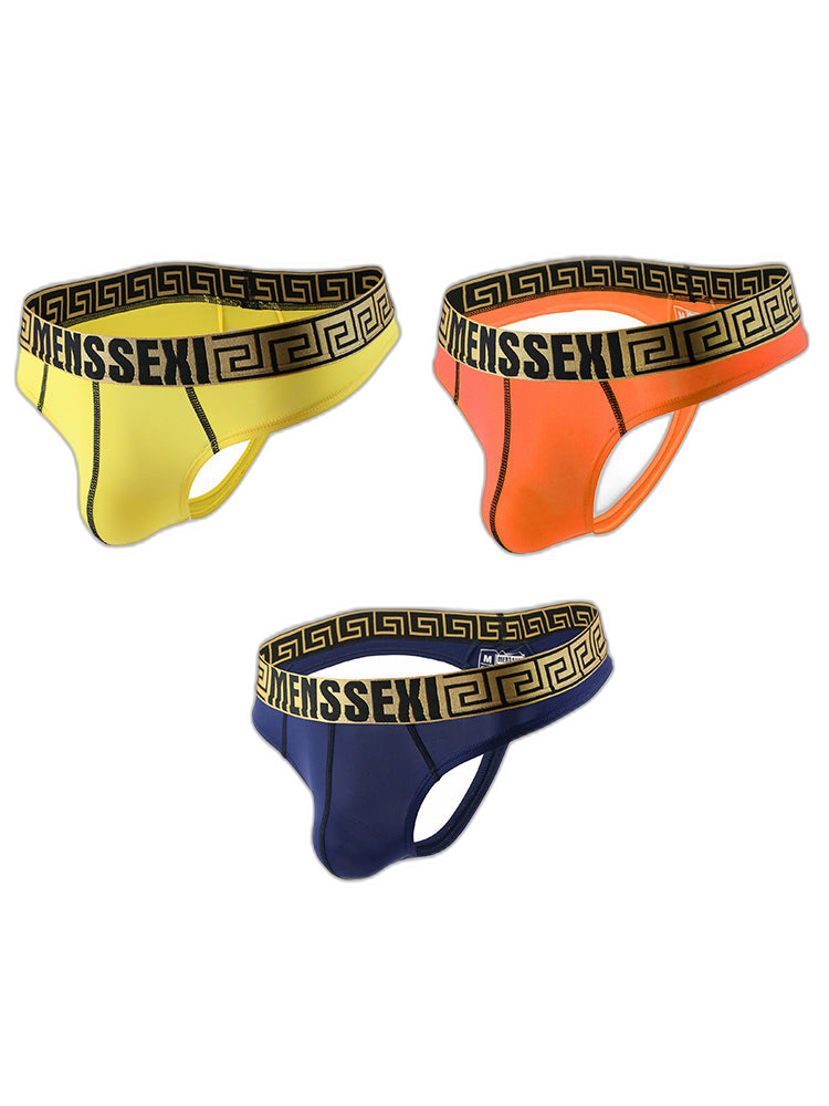 3 Pack Men's Sexy Soft Breathable Seamless Thong