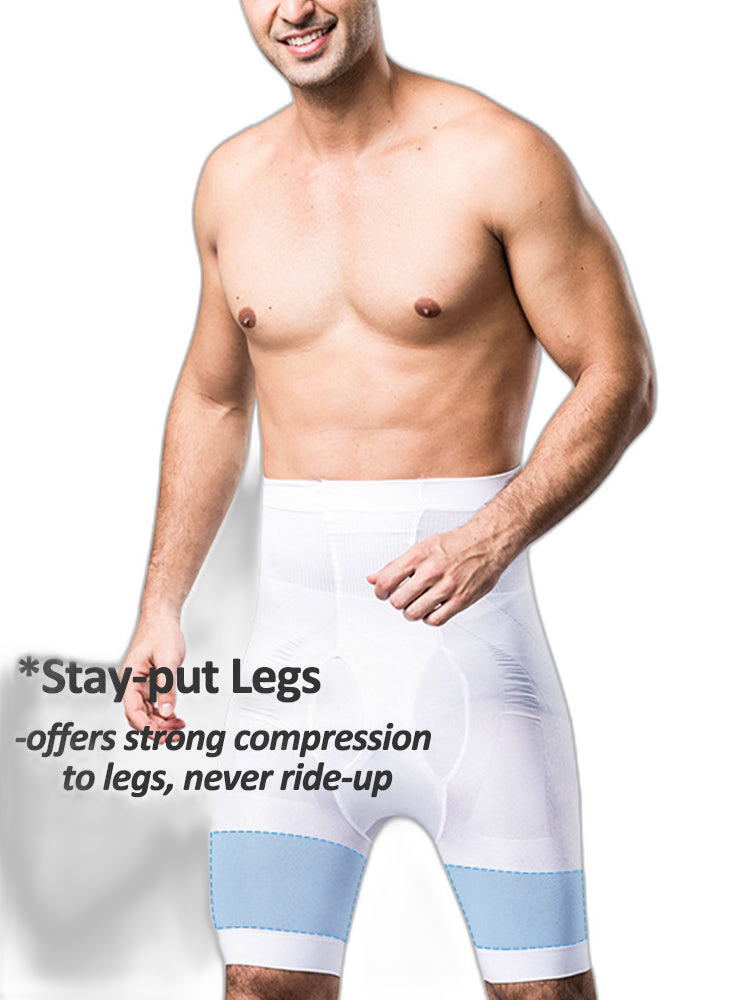 Men's High Waist Tummy Control Shaper Boxer Briefs