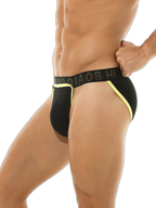 3 Pack Men's Large Pouch Button Waistband Briefs