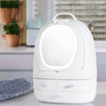 USB Cosmetic Storage with Adjustable Double Makeup LED Mirror