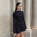 Women's Fashion Minimalist Back-tie Dress