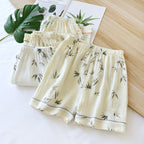 Summer Pure Cotton Gauze Thin Loose Home Shorts